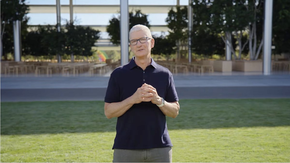 nomansayyed's tweet photo. Tim is Back #AppleEvent https://t.co/Wsr0mptiph