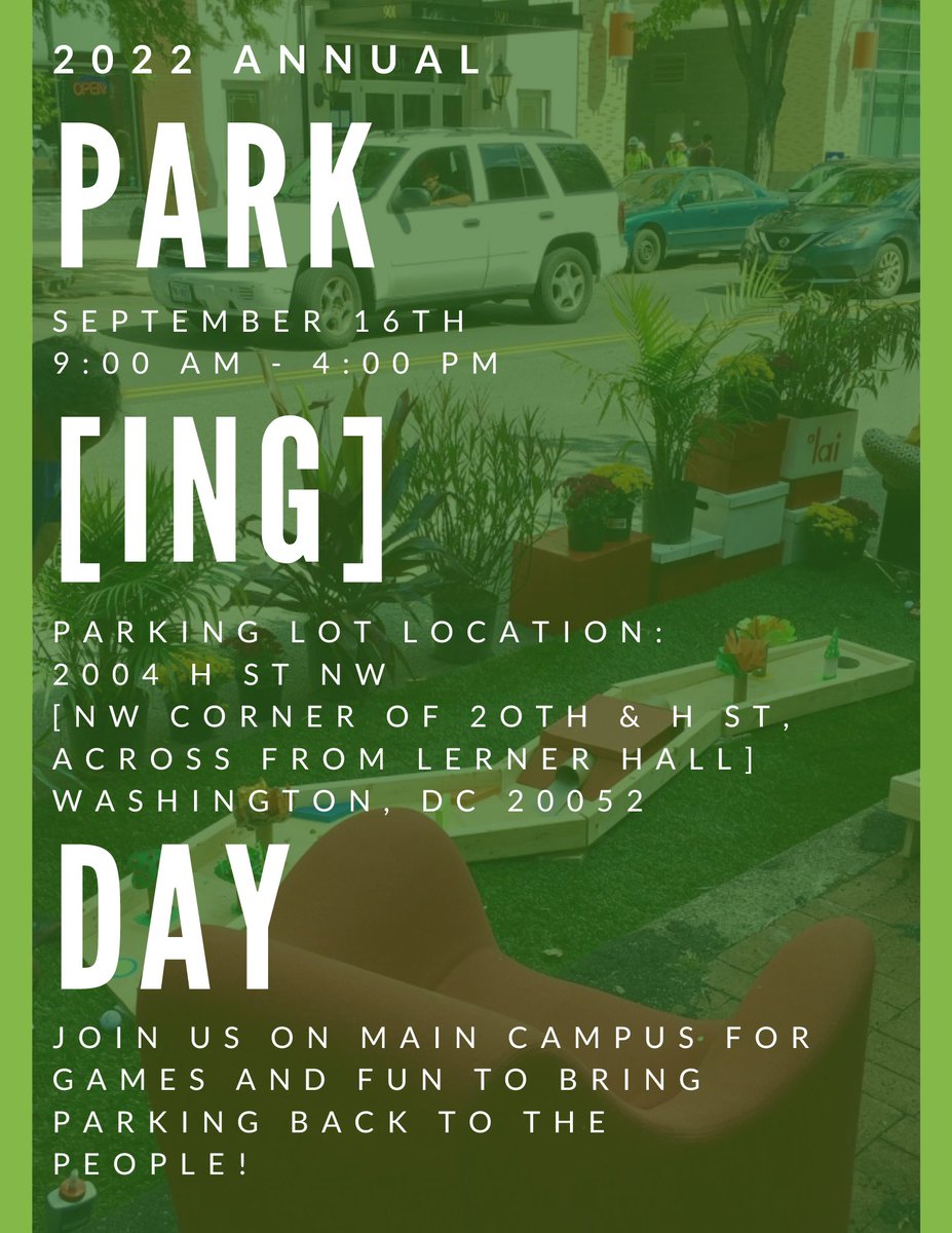 supsocities's tweet photo. UPDATED LOCATION! Come see us next Friday as we convert PARKING to PARK SPACE! We'll have giant jenga, cornhole, music, and fun! https://t.co/98t0hv9RmM