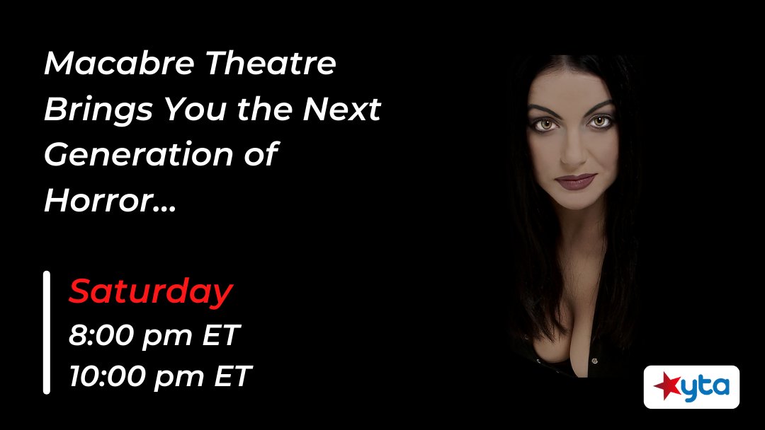 Don't miss Ivonna Cadaver, the raven-haired temptress who haunts, teases, and tantalizes viewers weekly on Macabre Theatre. Tune in to 'Macabre Theatre' on Saturday 8:00 pm and 10:00 pm ET on YTA TV! #horror #spookyshow #horrormmovies #horrorshow #thrillermovies