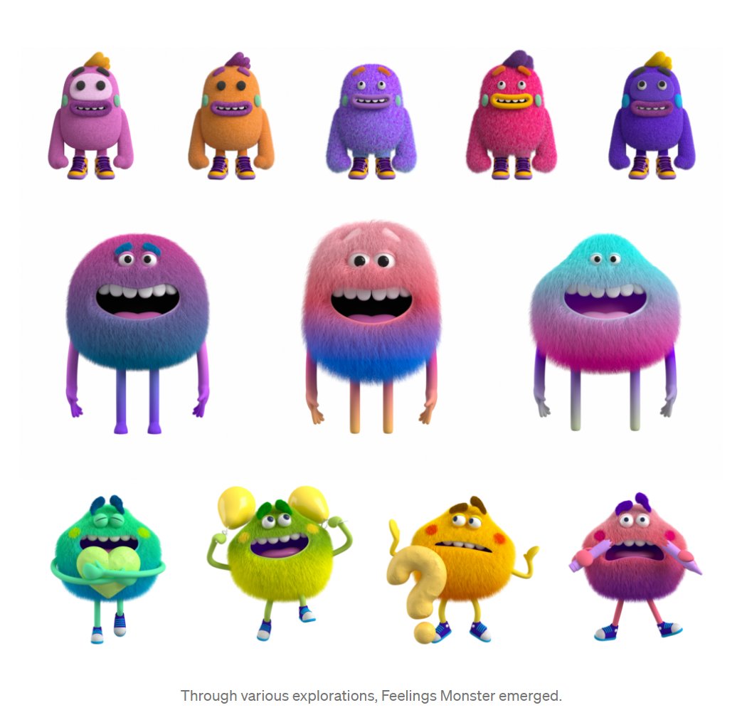 sparvell's tweet photo. The evolution of the #FeelingsMonsters in #Relect @microsotedu @MicrosoftTeams Find out about the design process here https://t.co/kUzRvhyOD2 https://t.co/Mr1ZpuW1LJ