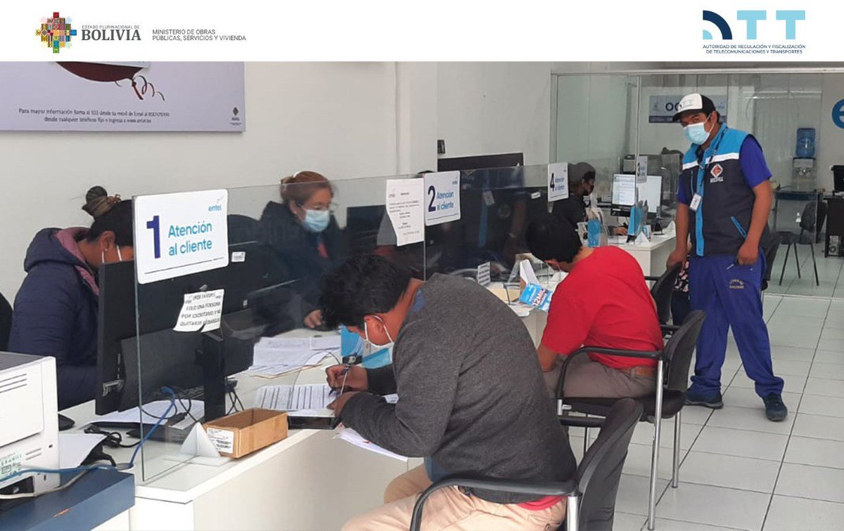 ATTBolivia's tweet photo. Continuamos trabajando para garantizar tus derechos como usuario de Telecomunicaciones, Transportes y Servicio Postal. Acude a nuestros Supervisores de Servicios de @ATTBolivia - #SSATT en la Terminal de Buses y en el Aeropuerto Cpt. Oriel Lea Plaza, de #Tarija.
#BoliviaNoPara https://t.co/XwrcWdjxSe