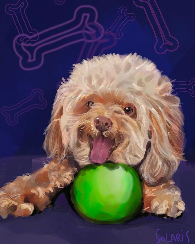 ¡La peluda Luca! Por Hana Dutina - Ilustradora residente en Rijeka, Croacia <a href="/solaris_arts/">Solaris</a>

#digitalpainting #procreate #procreateart #procreateanimalart #artistofinstagram #womenartists