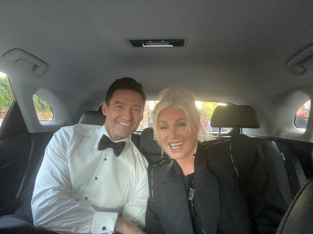 RealHughJackman's tweet photo. Feeling incredibly blessed to be premiering #theson with our amazing cast and director. #VeniceFilmFestival @Deborra_lee Thank you @TOMFORD. https://t.co/iZkh1xVwQS