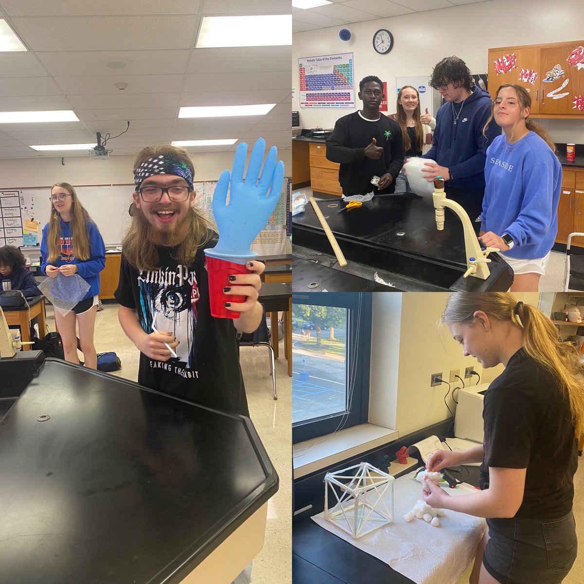 Believe it or not, we’re trying to solve a Super Serious Free Fall Problem in #Physics with the #eggdropchallenge 

Extremely creative on all accounts! Results, however, may vary 🍳
