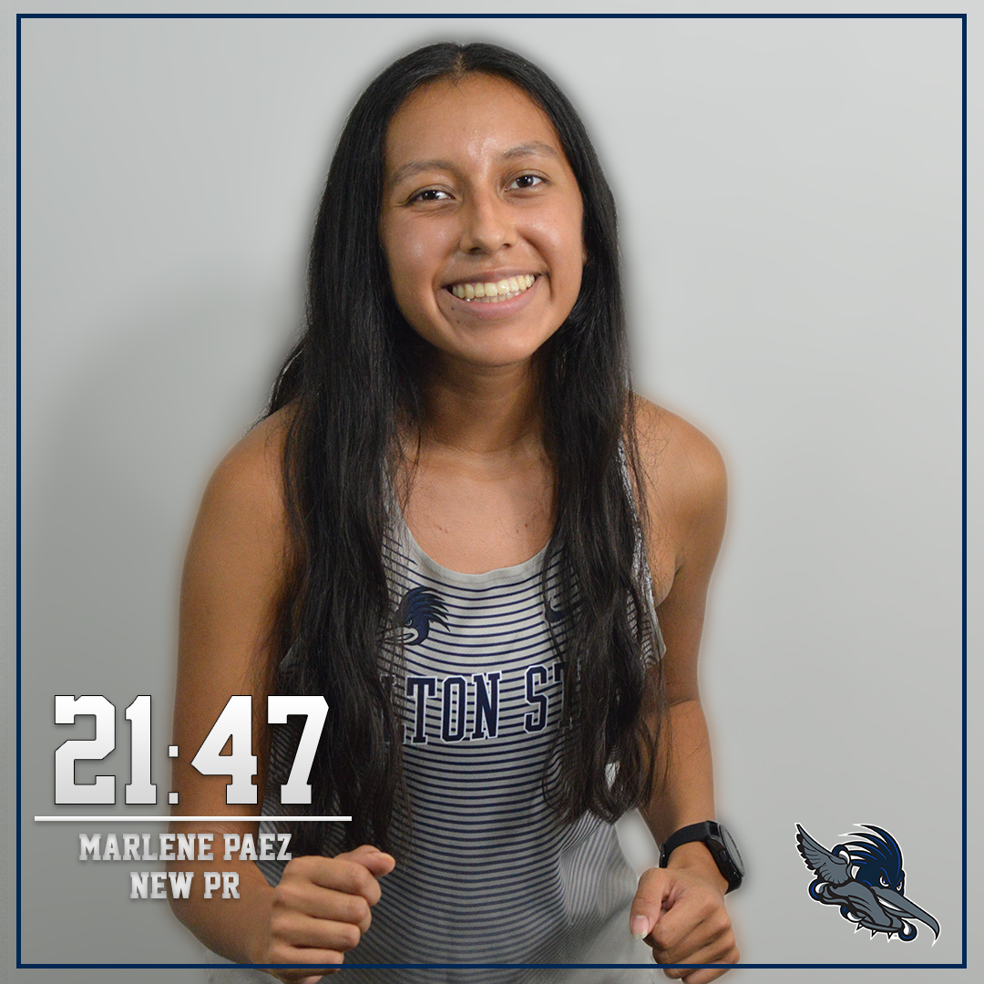 DStateXCTrack's tweet image. A new PR from Marlene Paez in her first collegiate race last weekend in Nashville. 

#PR #BeepBeep 🎽