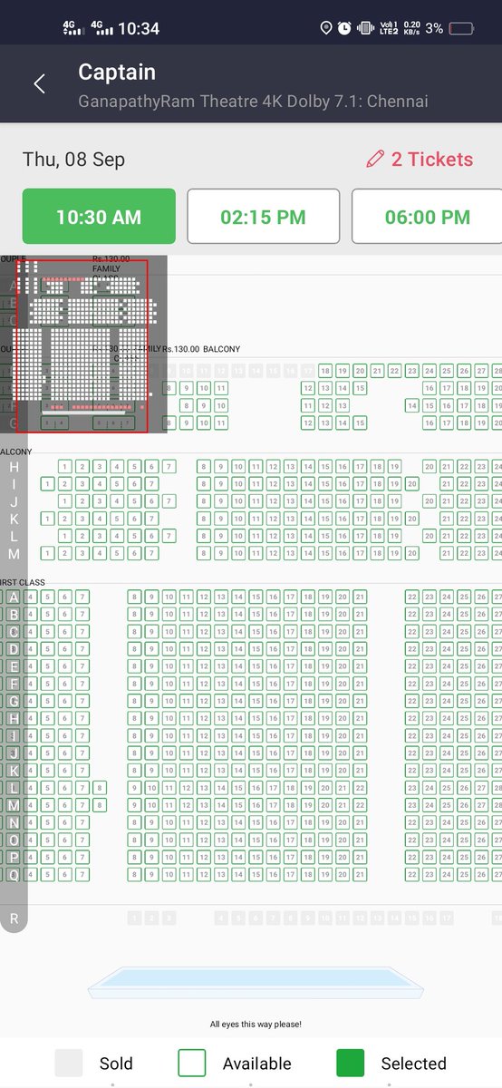 CinemaLoverPK's tweet photo. #Captain 😯Pre booking 5tkt/show book ayiruntha kuda periya record opening polaye!👎
#Prettykollywood #CaptainFromTomorrow https://t.co/JLcPkLblDi