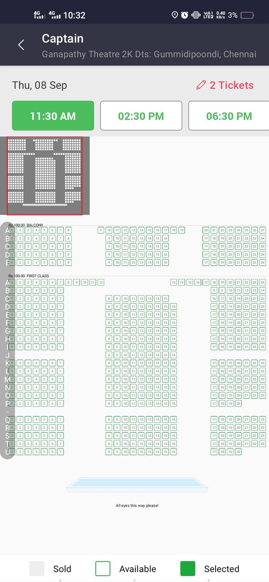 CinemaLoverPK's tweet photo. #Captain 😯Pre booking 5tkt/show book ayiruntha kuda periya record opening polaye!👎
#Prettykollywood #CaptainFromTomorrow https://t.co/JLcPkLblDi