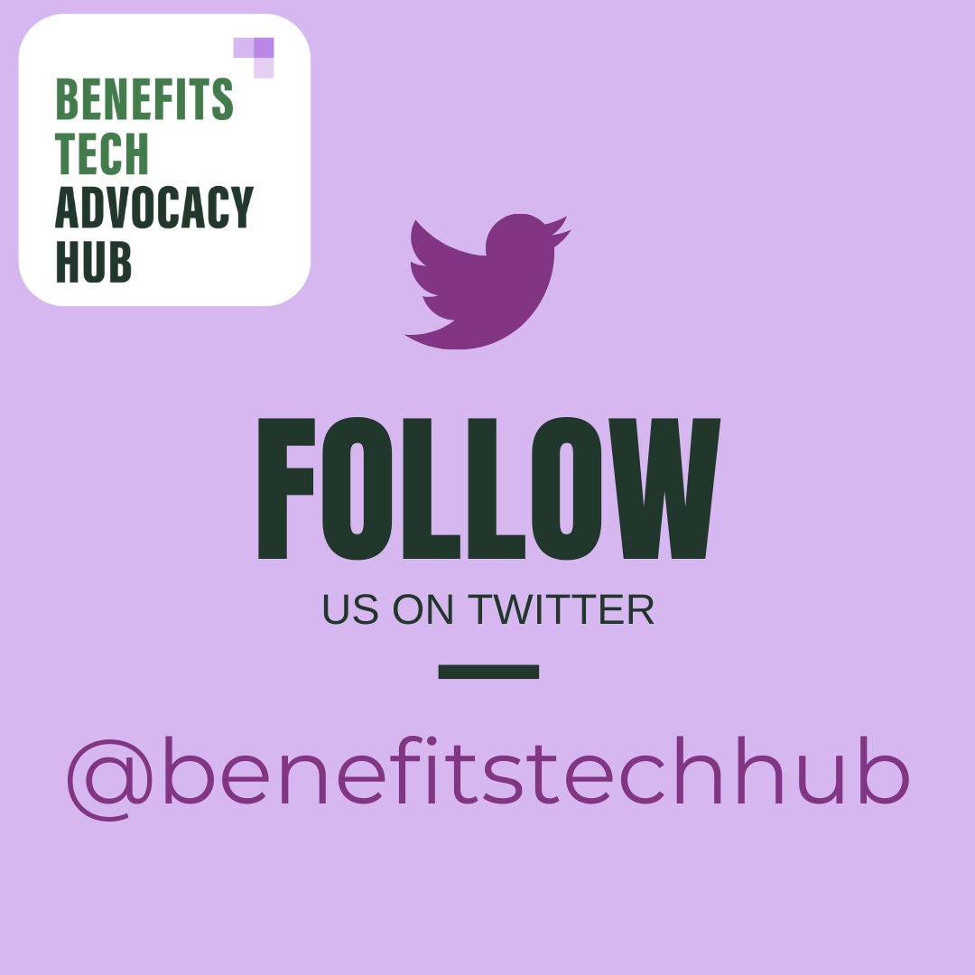 NHeLP_org's tweet photo. Want to keep up with the Benefits Tech Advocacy Hub? Follow on Twitter at @benefitstechhub for the latest updates, news, and discussions about harmful benefits tech! #BenefitsTech #Algorithms #HarmfulTech https://t.co/nzoiFFXllz