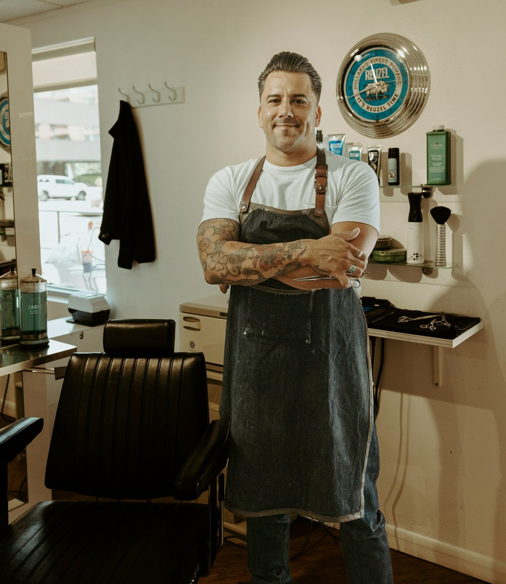 EG_Foundation's tweet photo. EGTechCollege: Meet Orion River Krynen, a recent barber graduate of Emily Griffith Technical College.  Making his clients feel happy about their image is his driving force. 

Full Read: https://t.co/1995jO39Vr

#emilygriffith #barber #denverbarber #barb… https://t.co/8EDh3tWf72