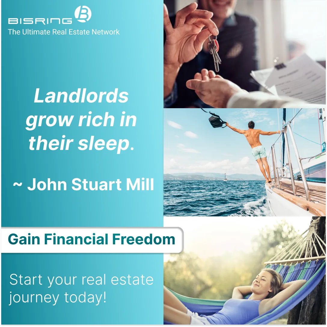 BisRingInc's tweet photo. Is your end goal to gain financial independence? Becoming a landlord is the first step to making that dream come true and start making money in your sleep. We got the necessary resources to help you get started. The real question is how bad do you want it? https://t.co/7hTOoCt5Bb