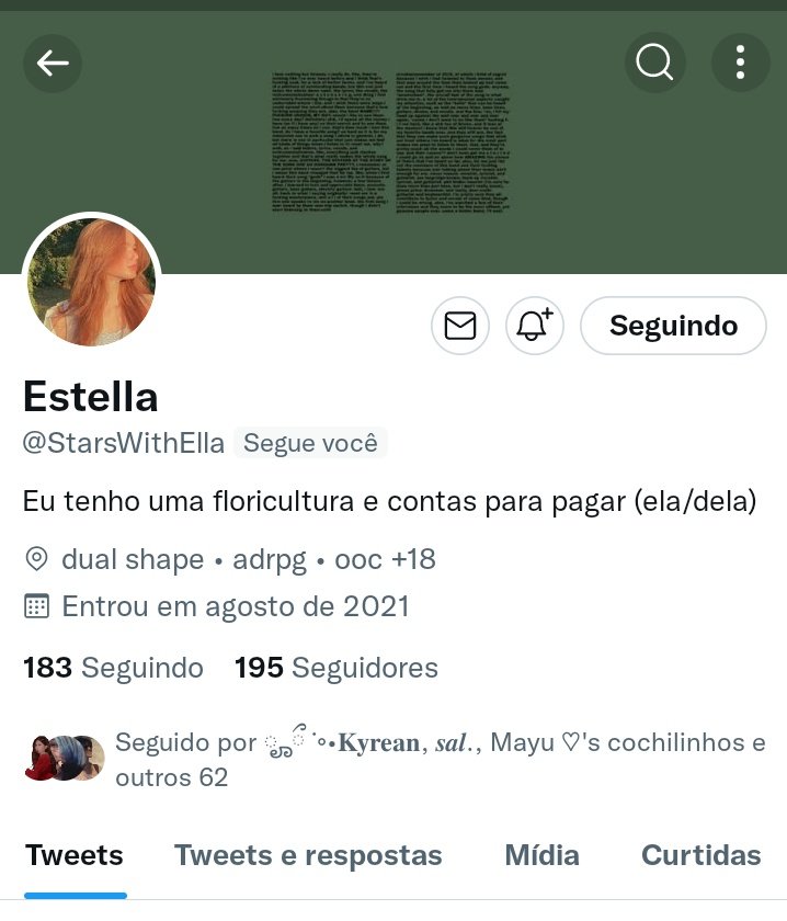 Ooi gente, perdi a minha conta (<a href="/StarsWithElla/">Estella</a> ) 😢
Podem dar rt aqui pra achar meus moots de volta? ♥️