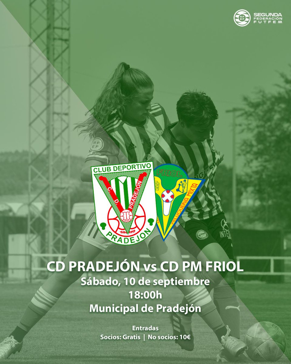 Jornada 1️⃣ / ⚔️

Rival: <a href="/pmfriol/">PMFRIOL</a>

🏟️ EL MUNICIPAL

📅 SÁBADO 10 SEPTIEMBRE

⏰ 18:00h

Comenzamos la liga en casa, y con las fiestas del pueblo...

Motivo para llenar El Municipal y conseguir los primeros 3 puntos a la 🎒

Trabajaremos duro para ello!