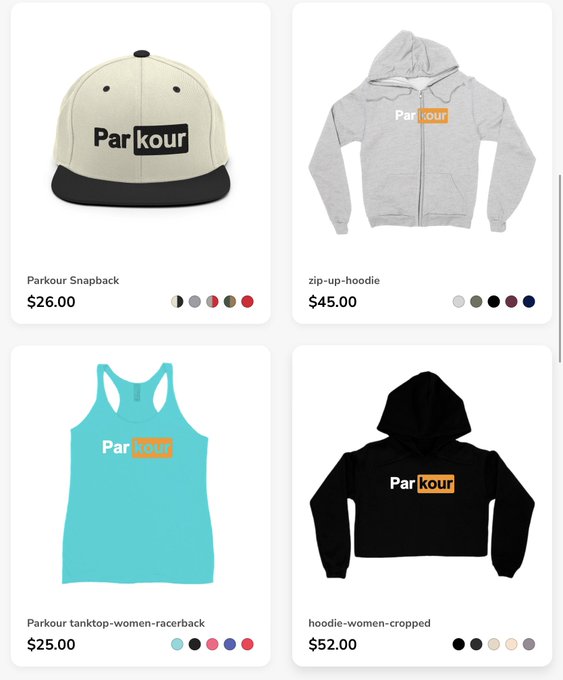 Come checkout my parkour merchandise there’s something for everyone 👇👇👇

https://t.co/7Opk9AFyr9

#merchandise