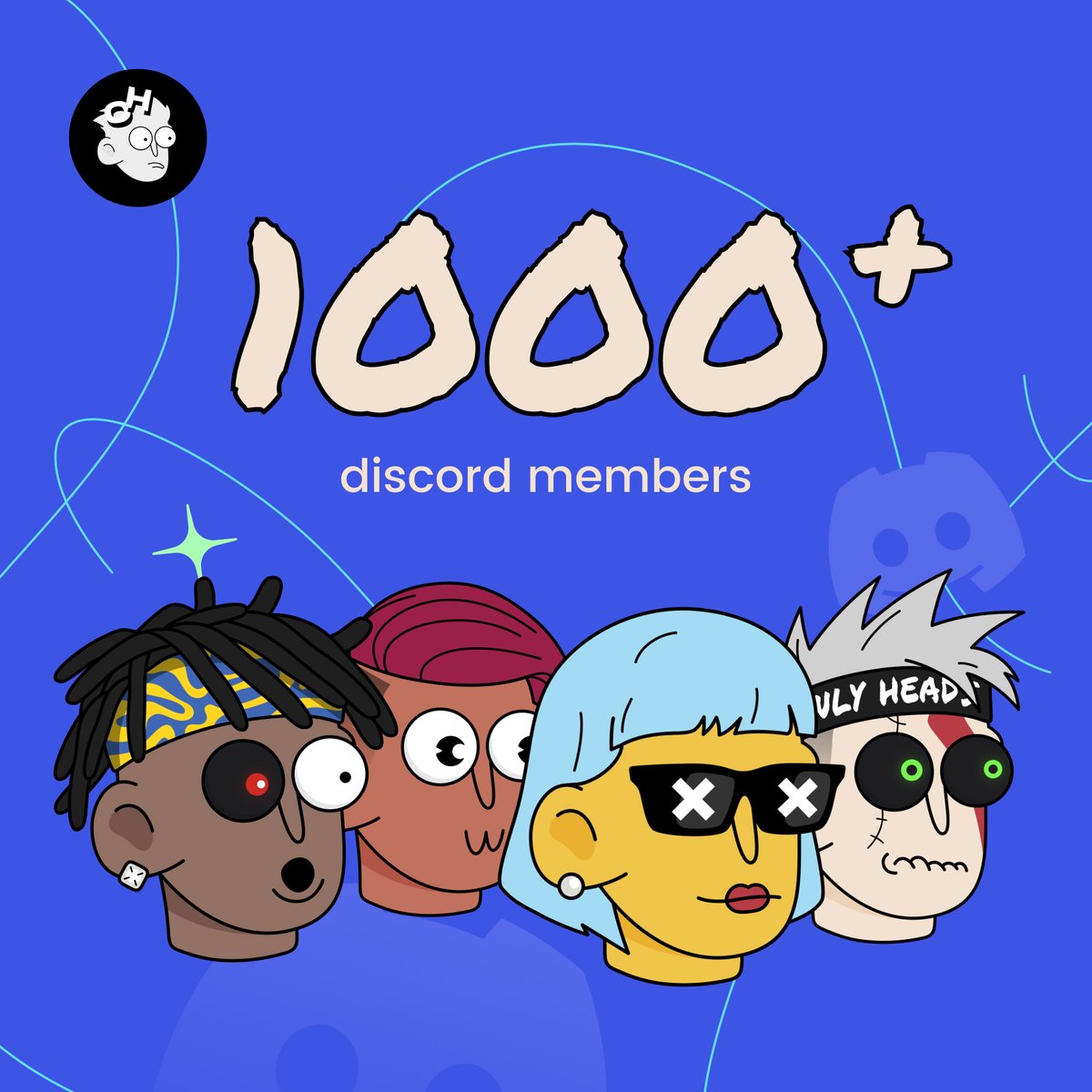 We're growing! 🚀 1000+ members on DC 🥳
Let's celebrate it 🤟

Prize :
🏆 1x 1SOL
🏆 10x WL

To enter :
💎 Follow <a href="/onlyheadsnft/">Only Heads</a>
💎 RT + ♥️ + Tag Frens
💎 Join our DC: discord.gg/E6KebeH7dN
🕘 48h

Good Luck! 🙌
#NFTGiveaway #NFTs #NFT #WL #Giveaways #SolanaNFTs
