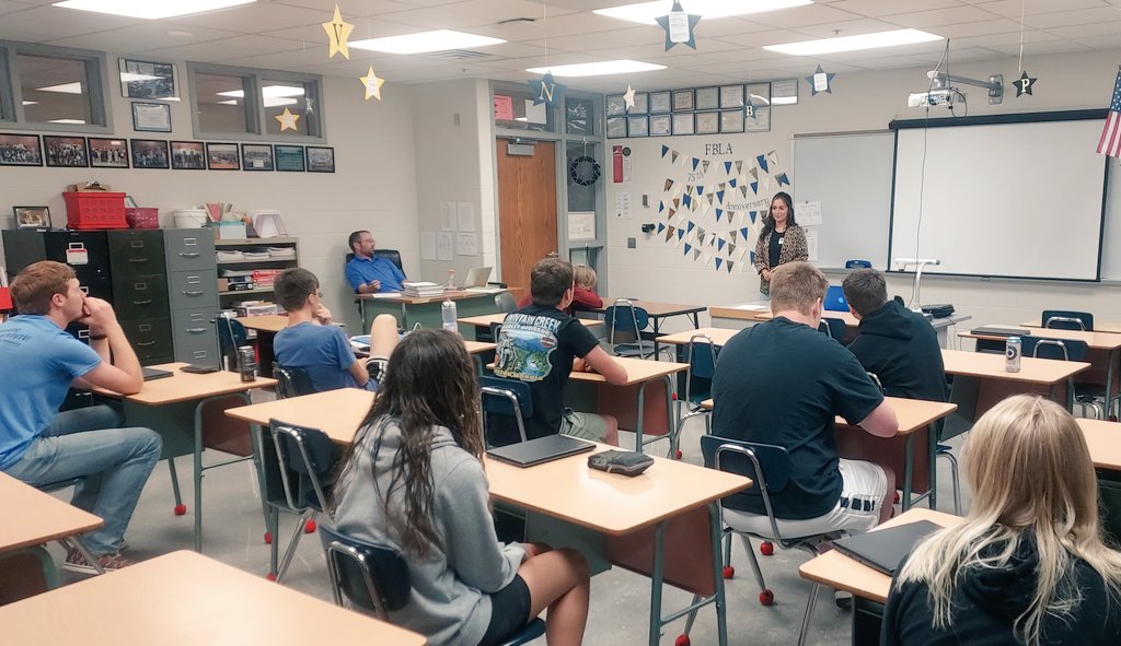 Thank you Ali for stopping by the Entrepreneurship class today &amp; talking about the process of setting up your business. It was great hearing about your successes and what you have learned from this venture. CTE classes can really help students find what they are passionate about!