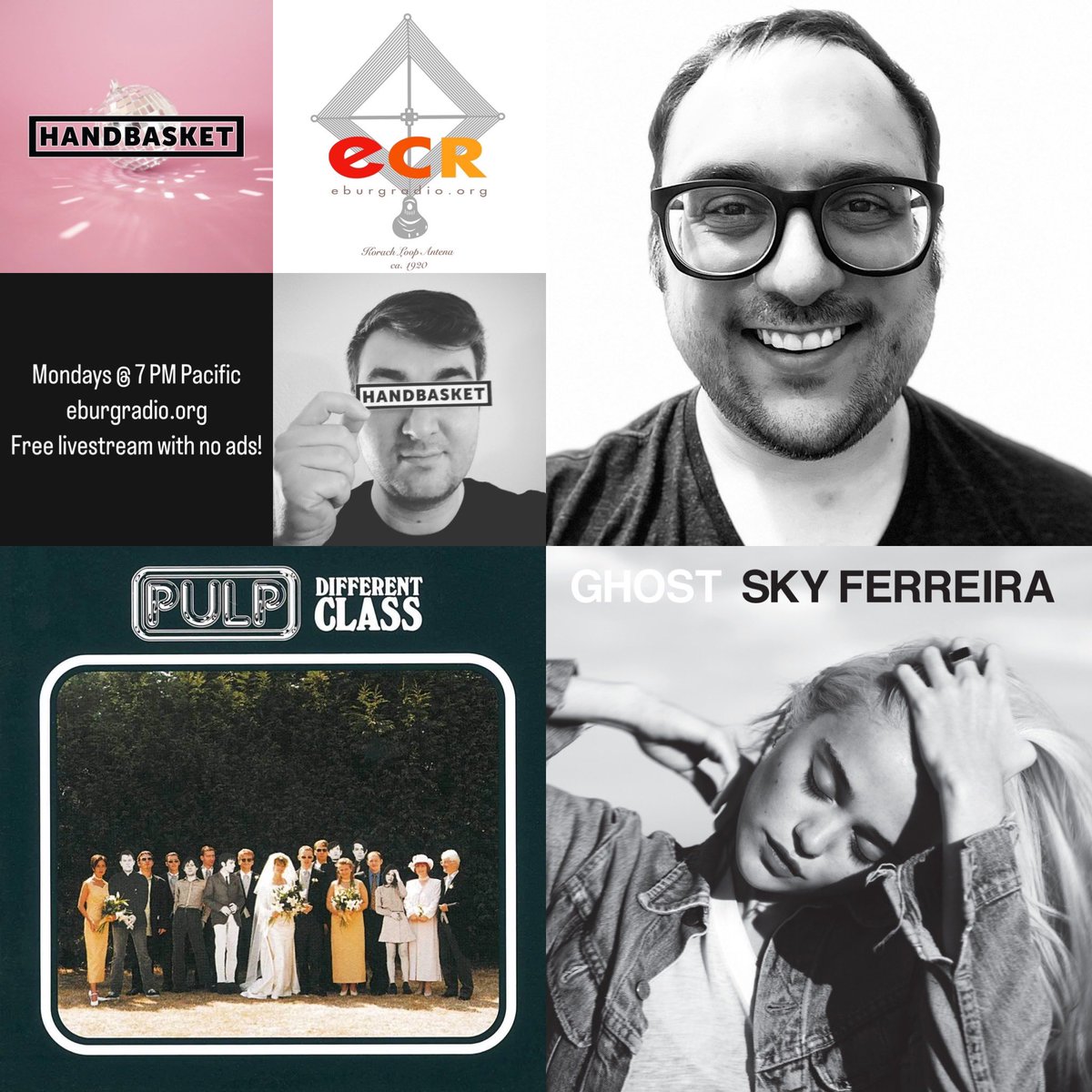 handbasketzine's tweet photo. .@bryanpeach, winner of the Category Is: YOU! Contest, is the guest co-host for the Monday, Sept 12 show! 

Come listen to his eclectic mix starting at 7 PM Pacific / 10 PM Eastern, only on https://t.co/NfGemBdckn 🧺🔥 https://t.co/qkFbP9HPsb