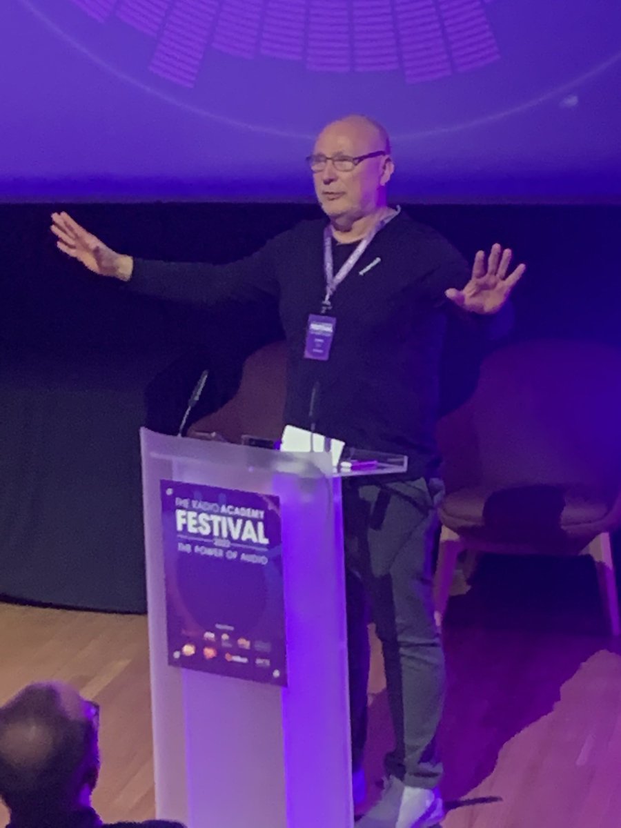 John Dash (@johndash) on Twitter photo Today was my debut speech at the <a href="/radioacademy/">The Radio Academy</a> Radio Festival. I’m a little late to the party, after over 40 years in the industry, but delighted to enthuse about something close to my heart, local radio.
Thankyou if you were one of the kind people who applauded.
#RADFEST22 Today was my debut speech at the <a href="/radioacademy/">The Radio Academy</a> Radio Festival. I’m a little late to the party, after over 40 years in the industry, but delighted to enthuse about something close to my heart, local radio.
Thankyou if you were one of the kind people who applauded.
#RADFEST22
