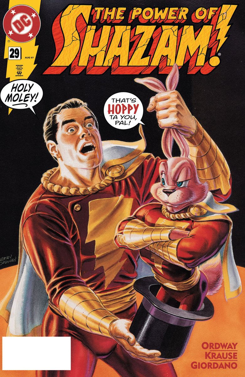 heroicbeasts's tweet photo. Hoppy in this new series is a reimagining of a character created in 1942, "Hoppy the Marvel Bunny," a funny animal version of Fawcett comics' Captain Marvel character. New Champion of SHAZAM establishes Hoppy in the current mainstream DC continuity. #HoppyTheMarvelBunny https://t.co/sA1NWP3WvC