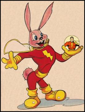 heroicbeasts's tweet photo. Hoppy in this new series is a reimagining of a character created in 1942, "Hoppy the Marvel Bunny," a funny animal version of Fawcett comics' Captain Marvel character. New Champion of SHAZAM establishes Hoppy in the current mainstream DC continuity. #HoppyTheMarvelBunny https://t.co/sA1NWP3WvC