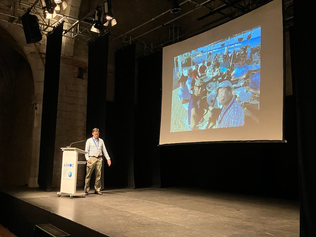 The first speaker of this afternoon is Jaeheung Cho (<a href="/iUNIST/">UNIST</a>), who presents his research on peroxy intermediates in aldehyde deformylation and nitrile activation #ADHOC2022