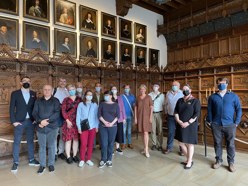 Just wrapped up the first day of the #HOUSepro final conference. The day started with a reception in Münster‘s historic town hall. #urbanonto #HiSMaComp