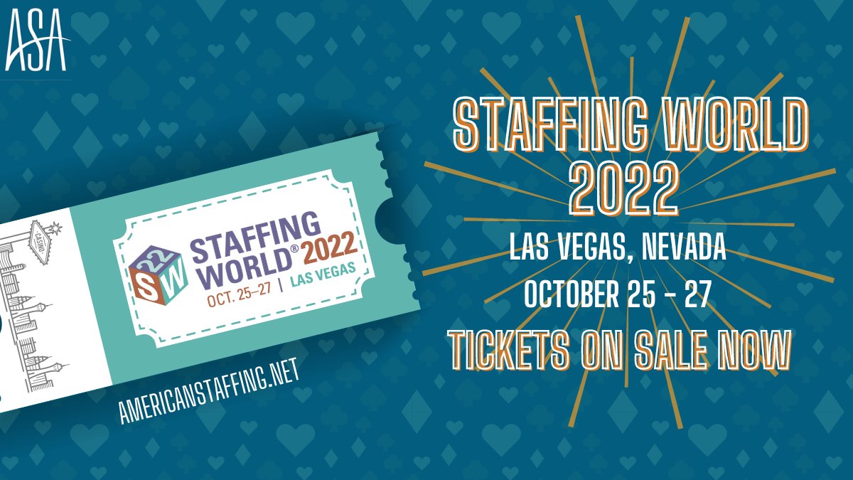 StaffingTweets's tweet photo. October is getting closer, and you know what that means – Staffing World is almost here! It’s not too late to register yourself and your team, so don’t miss out on this amazing opportunity! Register today at https://t.co/MHCfi58olO https://t.co/phtiXRtSAA