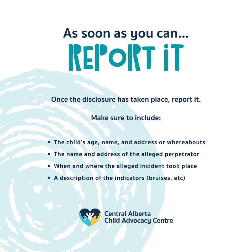 A new school year has started, and some teachers, coaches, support staff, or counsellors may experience a disclosure of abuse from a child. 

If a child discloses their abuse to you, report it as soon as possible, and in their words, not yours. 

#StopChildAbuse #edutwitter