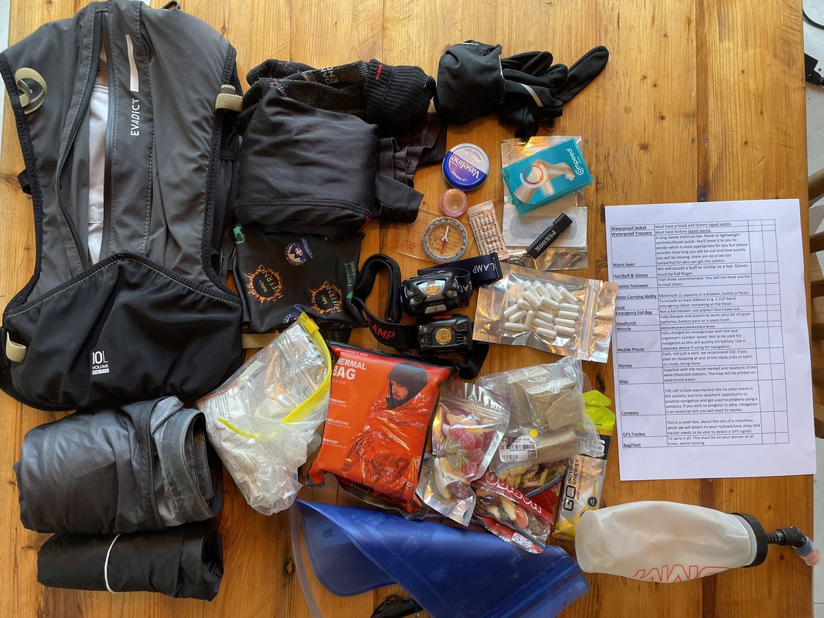 Well… that’s my kit sorted for THE LAP this Saturday. A 47 mile run around lake Windermere with 2500m of elevation…. Why did I sign up for this again?
#thelap #windermere