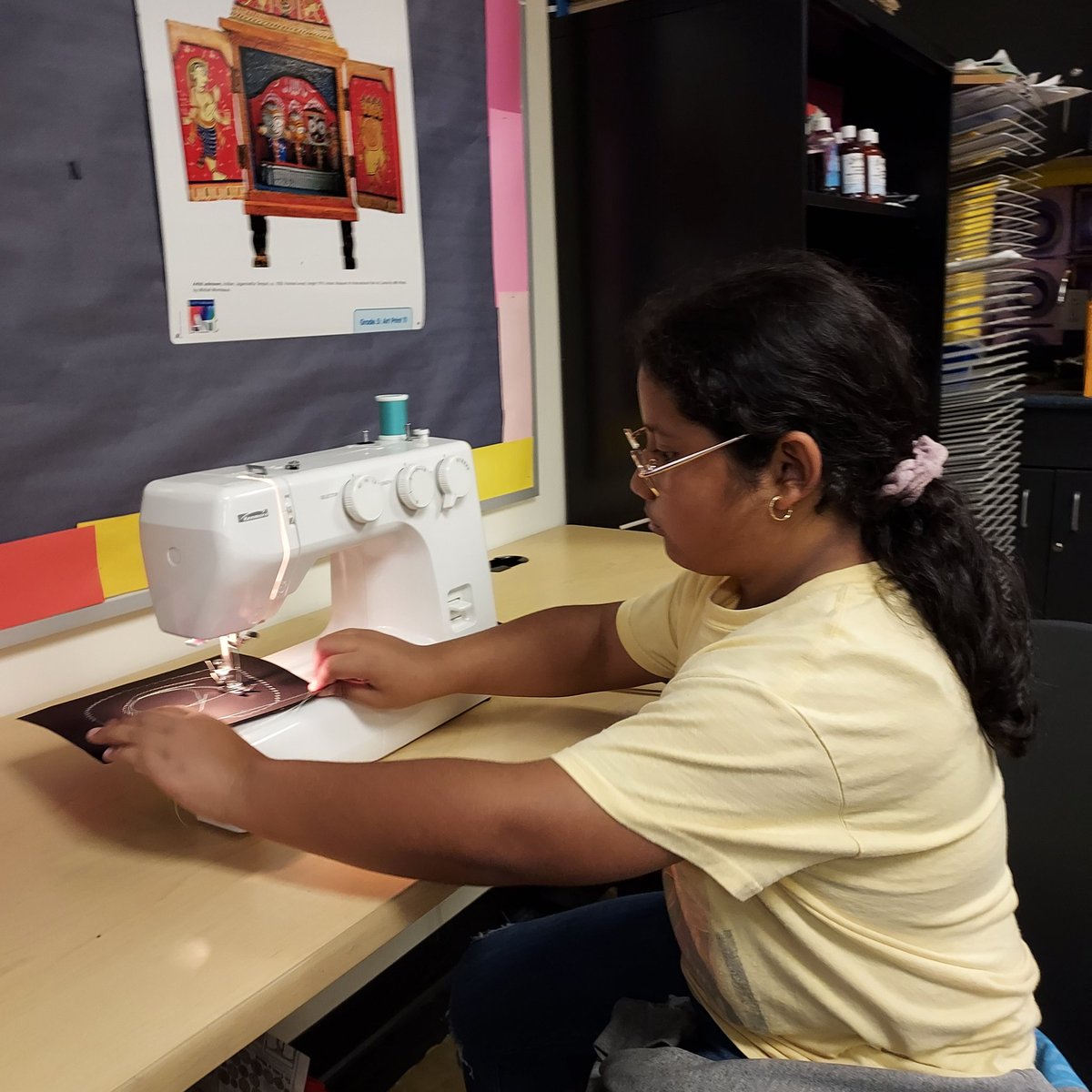We've added textiles to our art offerings! It's sew great!  🧵
<a href="/bristowelem/">Bristow Elementary</a>