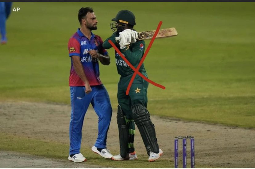 zadarn_sahib's tweet photo. @BadamAh1 @ayesha_afghan10 @ICC @ICCMediaComms @ACCMedia1 If you find the celebration rude after taking the wicket of an Afghan player and do not see the rudeness of Pakistani heart Rauf Asif, then you are a complete hypocrite. https://t.co/o08kSjIhBh