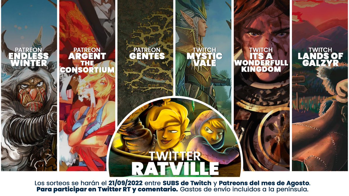 SORTEOS ANIVERSARIO PARTE II. ¡Llega el segundo! Los sorteos de aniversario ya están listos. 3 sorteos que se van a realizar en 3 días de Septiembre. Para participar en el de Twitter RT + seguir a <a href="/MishiGeek/">Mishi Geek ♻️ #juegosdemesa</a> + comentario mencionando con quien jugarías Ratville.