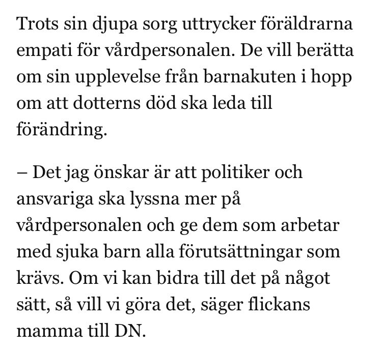 fnyosv's tweet photo. Det här är otroligt. Trots att de förlorat sitt barn ligger deras empati hos vårdpersonalen. 
https://t.co/yH1jxHnPZN https://t.co/w5PXnBwycA
