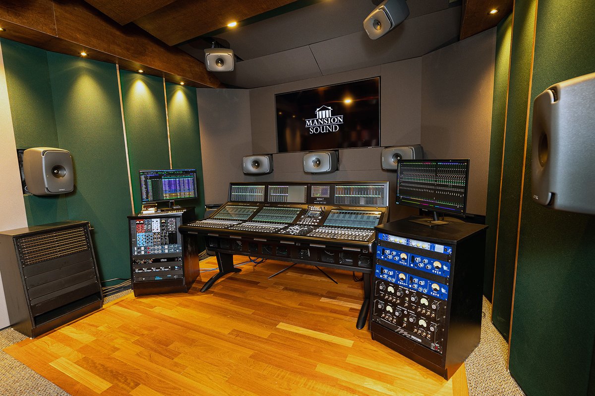 Genelec's tweet photo. Including the USA’s most powerful Dolby Atmos system, Mansion Sound’s new immersive rooms are ready for action. Find out more, visit https://t.co/ivARBUJyGq

#Genelec #GenelecImmersive #StudioMonitors @mansion_sound https://t.co/hpHrv06t1z