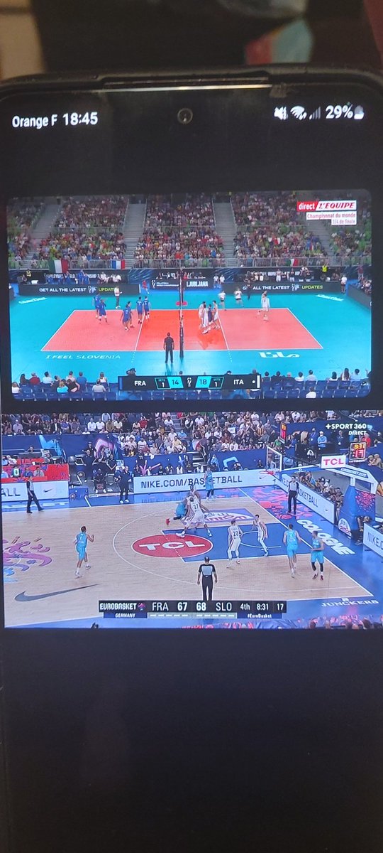 patgermain01's tweet photo. @EquipeFRA Pas besoin de choisir entre @FRABasketball ET @FFvolley https://t.co/JNTMZW7h3M