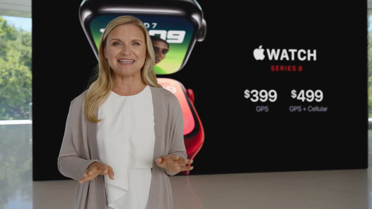 IsaacRamirez's tweet photo. #AppleEvent 
#AppleWatch8 

Precios y disponibilidad https://t.co/3mgKkOOzYv