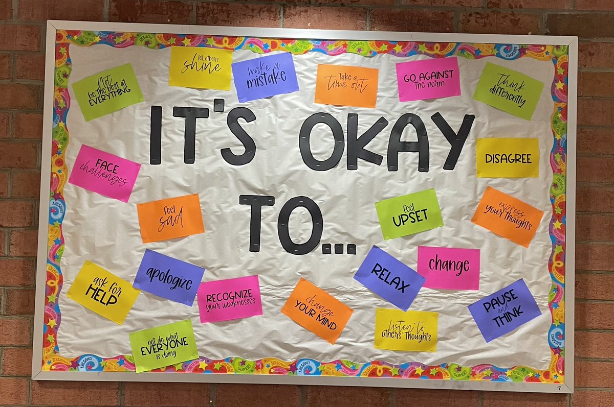 Remember it is always okay to make a mistake, to ask for help, and change your mind. 
#MentalHealthMatters