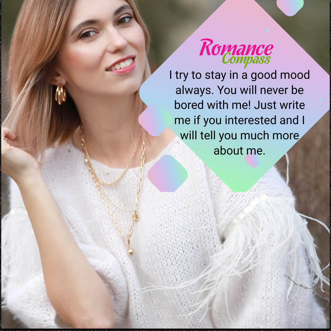 RomanceCompass's tweet photo. 💓I am an active woman. I like to go in for sports, I also do some modeling. I like to read, ride a bike, hiking. I adore being in the country or in mountains- Anna, ID: 468441

https://t.co/YzAhPzSgFk https://t.co/Z73aRScoau