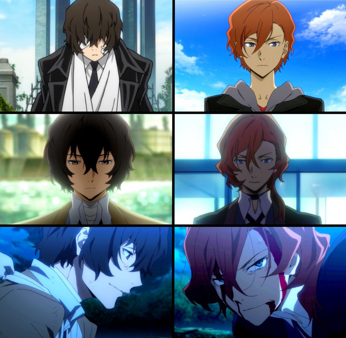 TataMana on Twitter: "Dazai and Chuuya staring down at a corpse from 15