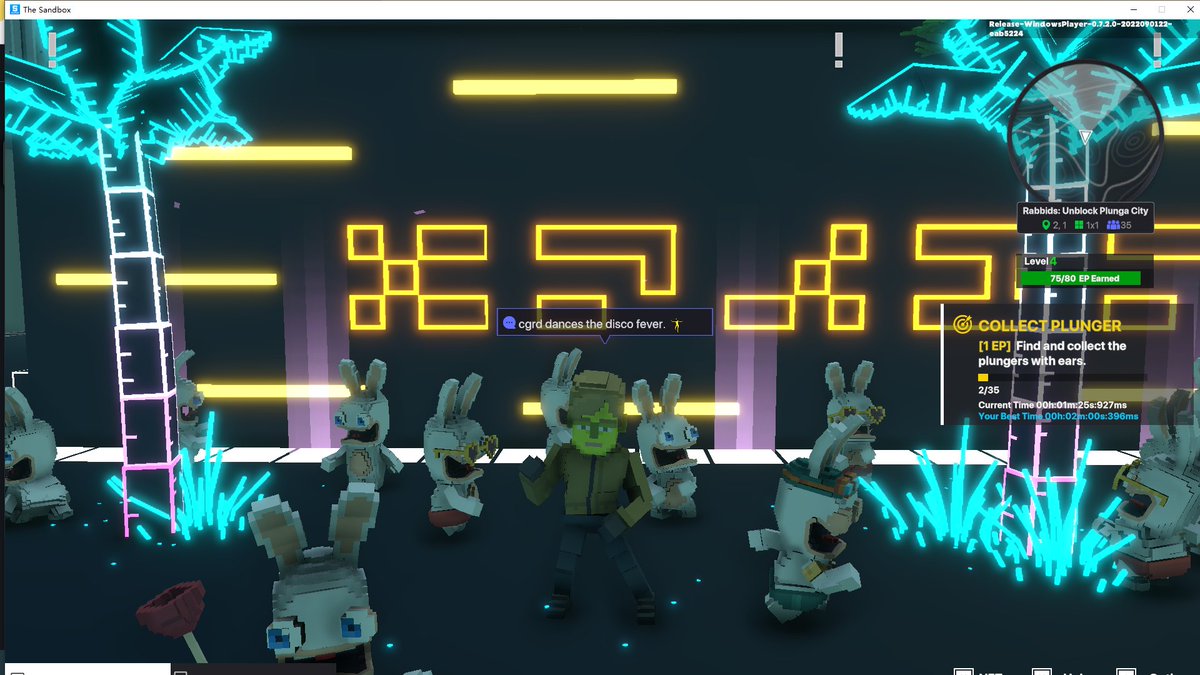 HughWfsa's tweet photo. @TheSandboxGame @RabbidsOfficial I just participated in the #SandboxAlphaS3Giveaway for a chance to win 500 SAND! Found the Disco Rabbid, check out my screenshot below!
👇 https://t.co/95JyQjLUSA