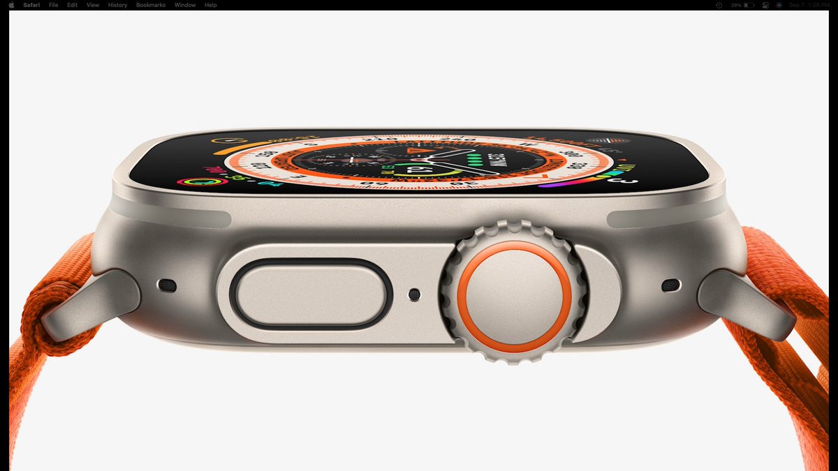 KevUverse's tweet photo. how durible #appleWatchPro #appleEvent with the #ActionButton https://t.co/aGHcpz2Bnm