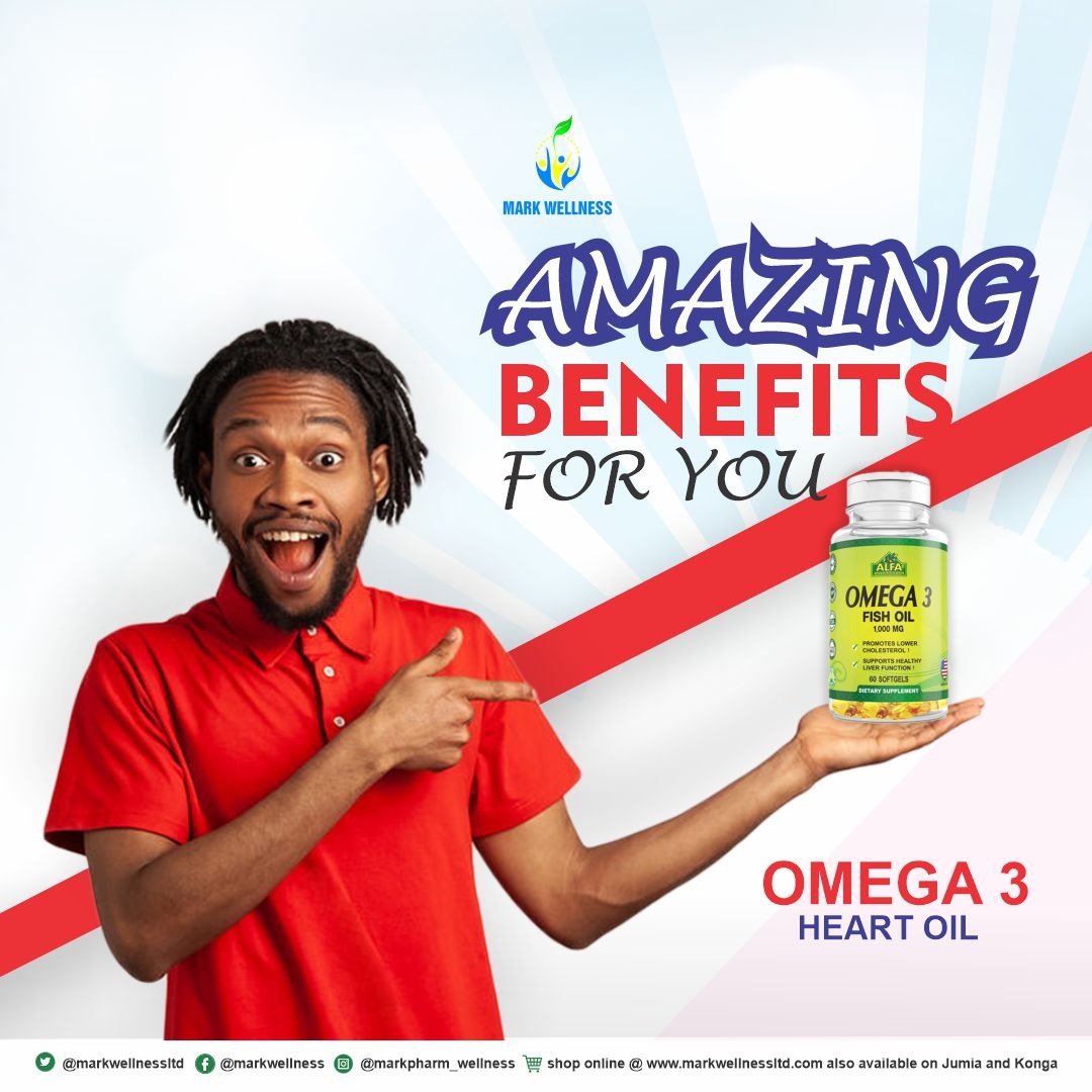 Markwellnessltd's tweet photo. Amazing benefits to enjoy with Omega 3 Fish oil, it improves your Cardiovascular health and reduces the risk of heat attack and stroke.
#Omega3fishoil #hearthealth #stayhealthyandfit #Supplement #fishoil #omega3 #livenatural #Markwellness https://t.co/3EJu5i9f3F