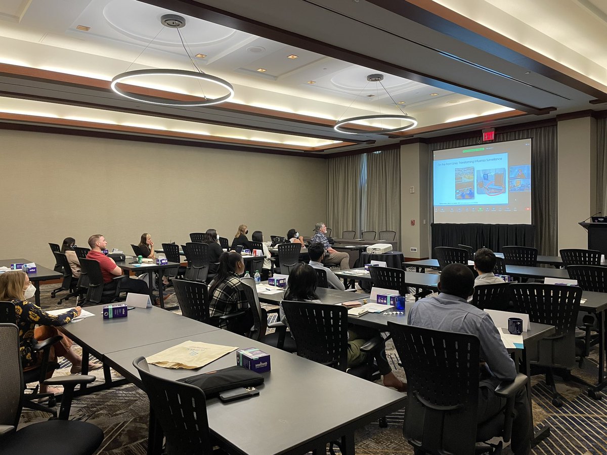 chanigan's tweet image. Excited to be here for the @CDC_AMD @APHL bioinformatics fellowship orientation!  Fellows learning the history of OAMD from @dmaccannell