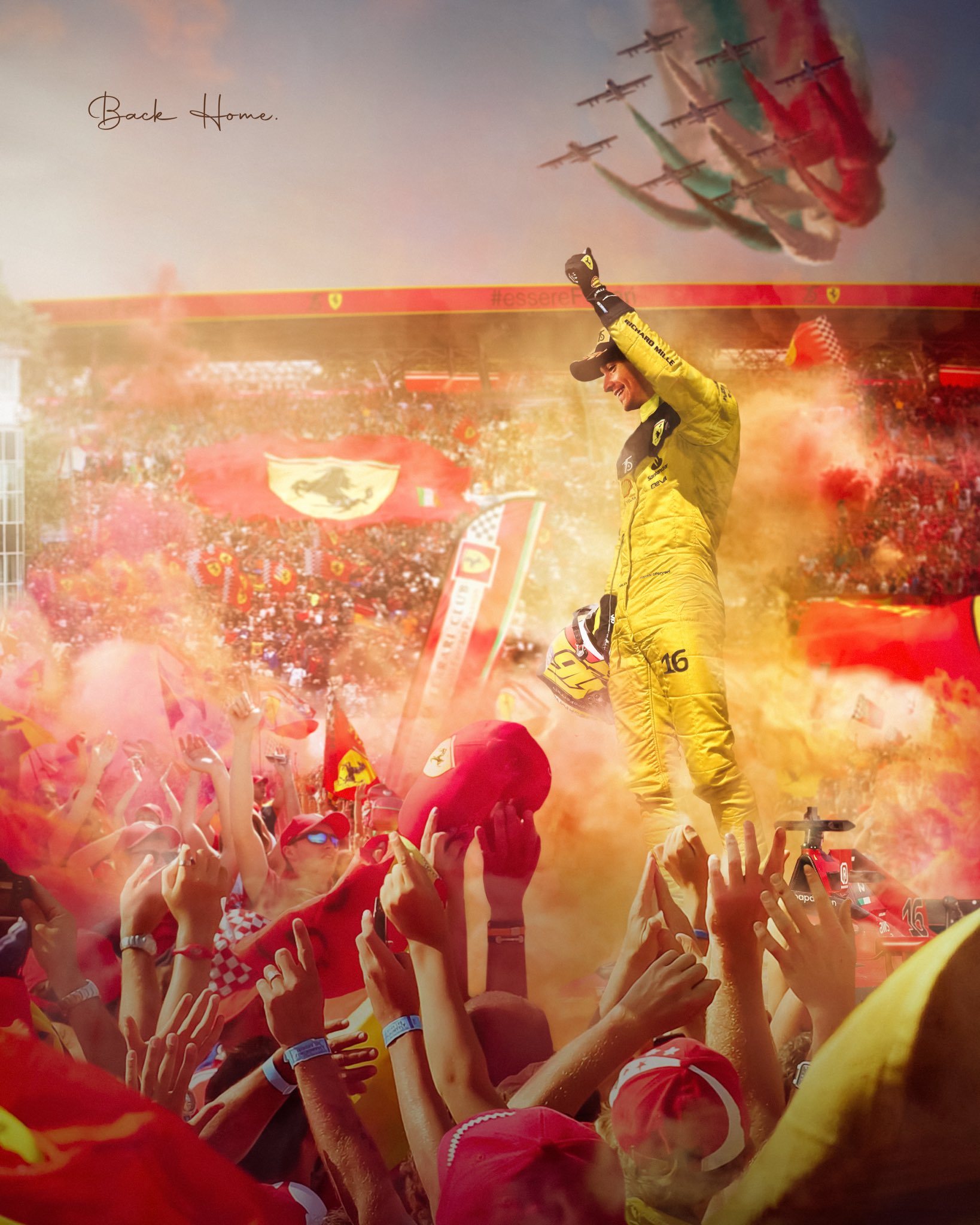 Charles Leclerc on Twitter "Monza 💛 https//t.co/vfEckQl1ZD" / Twitter