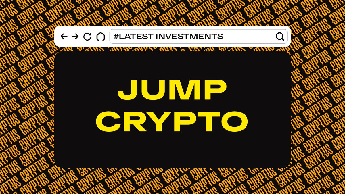 CryptusMedia's tweet photo. 🧵 @jump_ is a #crypto fund that is acting behind the scenes not only as an investor but as a market maker and arbitrager

They saved Wormhole from a disaster after a $320m exploit. Tried to save $LUNC by eliminating $UST depeg

Let's check their latest investments together👇 https://t.co/wCFihy8jp2