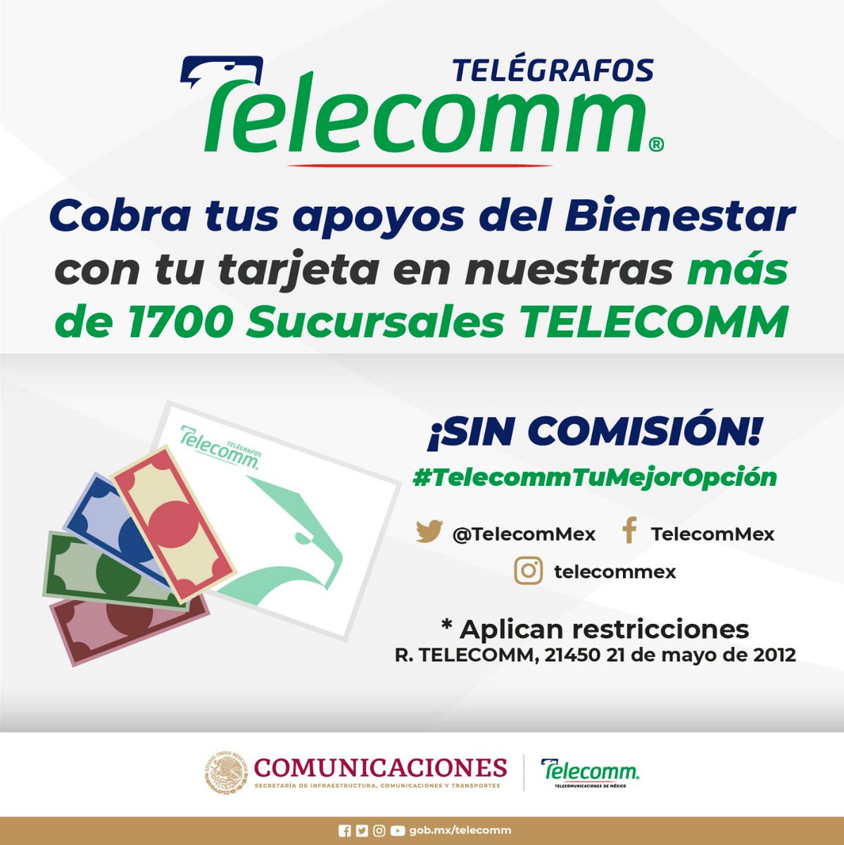 TelecommColima's tweet photo. Si cuentas con tu tarjeta del BANCO DEL BIENESTAR puedes realizar tus consultas de saldo y/o retiros, y lo mejor ¡SIN COMISION, SIN HACER FILAS!!!! https://t.co/efsf1mrDOv
