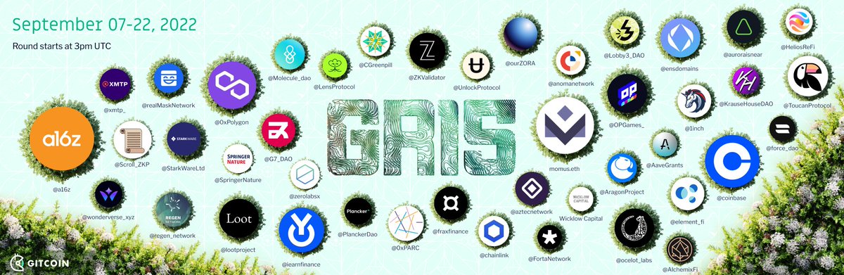 Gitcoin Grants Round 15 is open! 

gitcoin.co/grants/5070/1h…

Your Gardens contributions help us champion secure bottom-up governance and support the amazing communities on our platform:

<a href="/1HiveOrg/">1Hive 🐝</a> 
<a href="/Givethio/">Giveth</a> 
<a href="/BrightIDProject/">BrightID🔆</a> 
<a href="/tecmns/">Token Engineering Commons</a> 
@ColdTruthCult