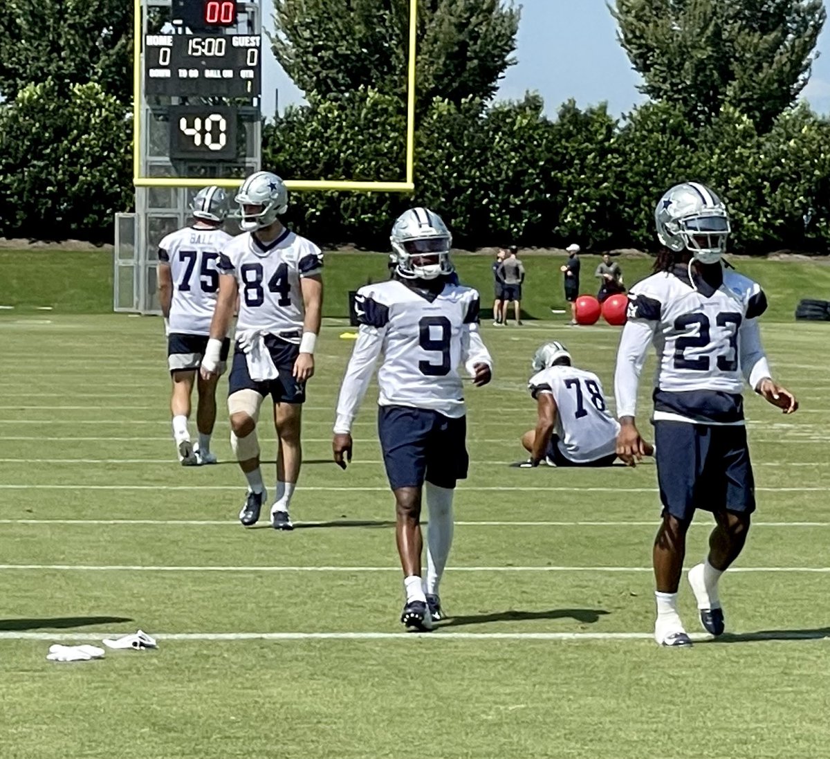 jonmachota's tweet photo. Cowboys WR KaVontae Turpin wearing No. 9 https://t.co/ju9VuHalID