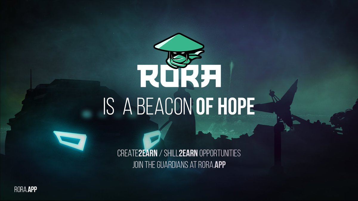 Your time, your identity and your creativity is a precious commodity and it should be treated as such. 

This is why we have created an ecosystem that supports creators of all types and compensates them for their time and energy. #Shill2Earn #Create2Earn 

$RORA #BNB