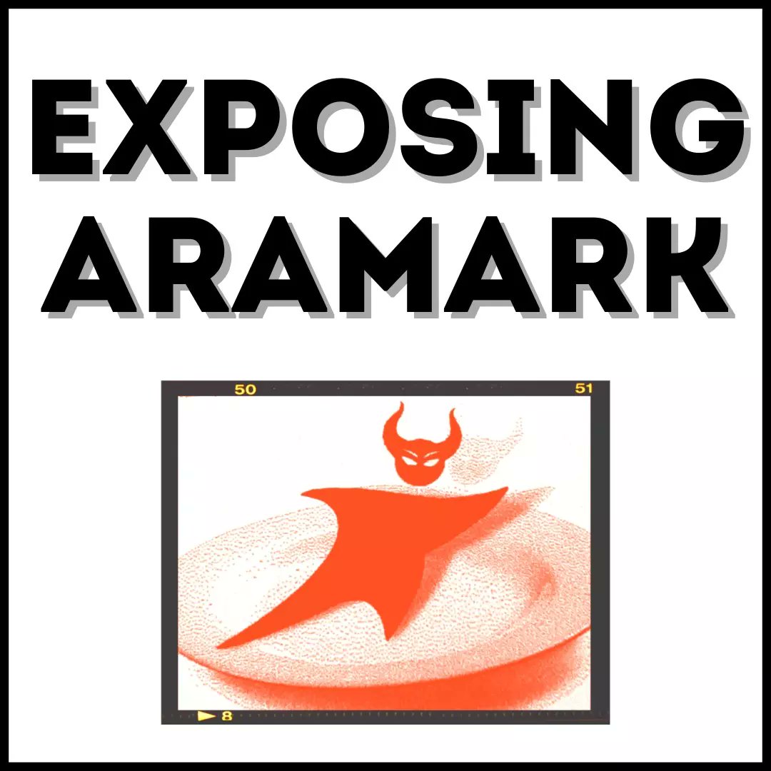 USASI121's tweet photo. Exposing Aramark, a thread 🧵(1/8) https://t.co/9VXkeh4I6u