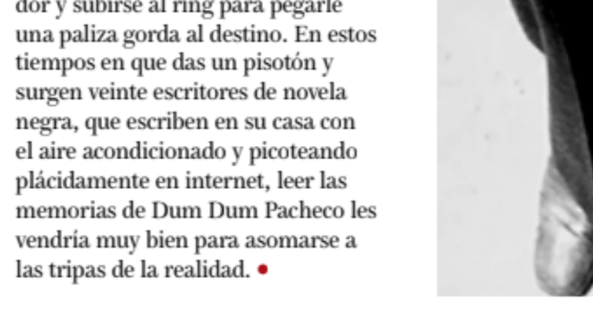 MearSangre's tweet photo. En la revista @librujula de septiembre, fantástica doble página de @Antonioiturbe9 hablando sobre Mear Sangre. Aquí les dejo el colofón, para leer el resto, vaya a visitar a su quiosquero.
#dumdumpacheco #librujula #novelanegra #noficcion #boxeo #carcel #lalegion https://t.co/pxehxboAm1